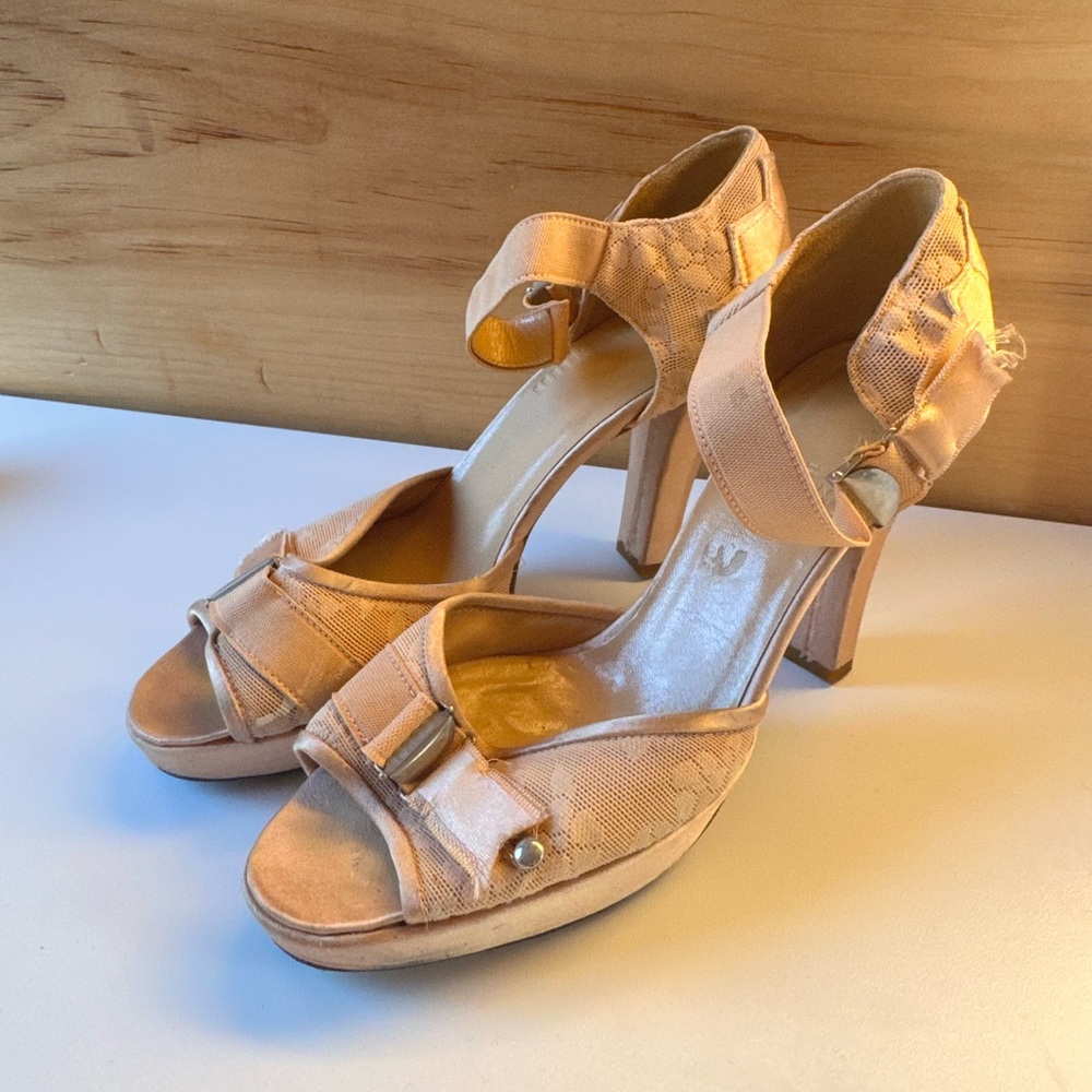 John Galliano Vintage Lingerie Heel Sandals 36